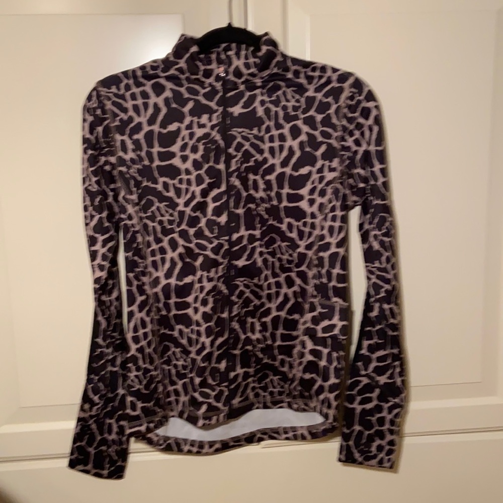Long sleeved animal print athletic shirt